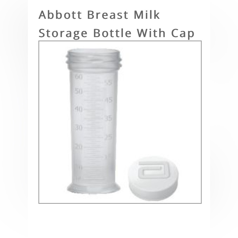 Abbott Breast Milk Storage Bottle With Cap - 60 ml/ 2.029 oz (7 Bottles)